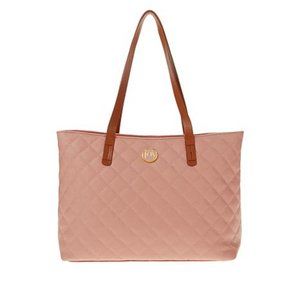 JOY Iconic Anti-Microbial & RFID Quilted Leather Tote NEW
